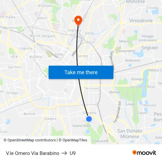 Homer Avenue Barabino Street to U9 map