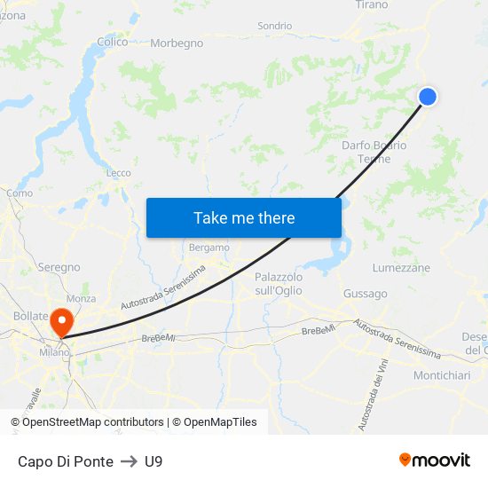 Capo Di Ponte to U9 map