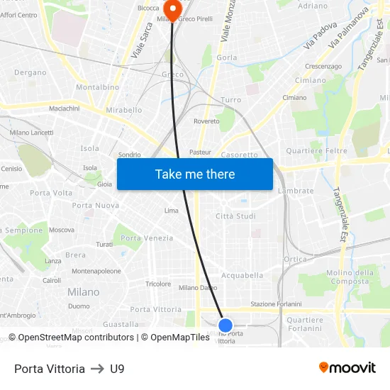 Vittoria Gate to U9 map