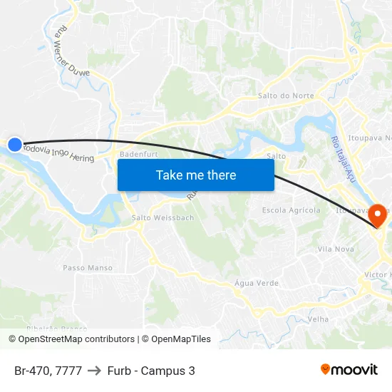 Br-470, 7777 to Furb - Campus 3 map