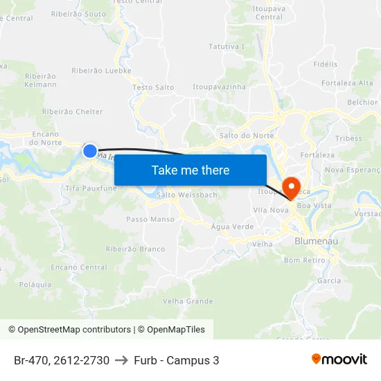 Br-470, 2612-2730 to Furb - Campus 3 map