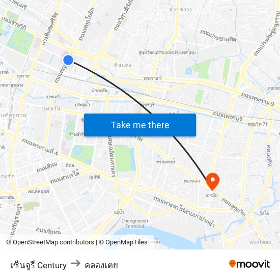 เซ็นจูรี่ Century to คลองเตย map