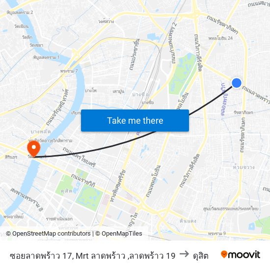 ซอยลาดพร้าว 17, Mrt ลาดพร้าว ,ลาดพร้าว 19 to ดุสิต map