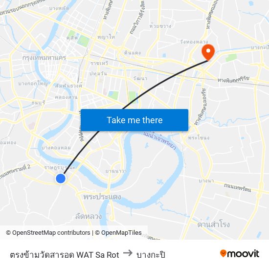 ตรงข้ามวัดสารอด WAT Sa Rot to บางกะปิ map