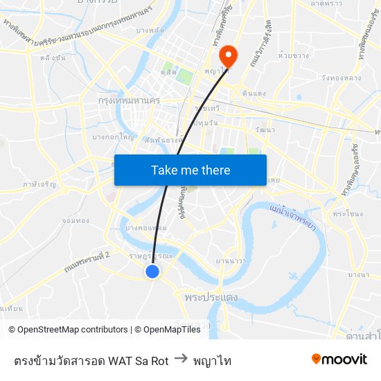 ตรงข้ามวัดสารอด WAT Sa Rot to พญาไท map