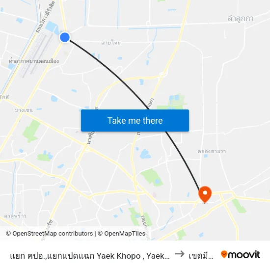 แยก คปอ.,แยกแปดแฉก Yaek Khopo , Yaek Paet Chaek to เขตมีนบุรี map