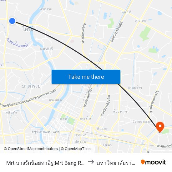 Mrt บางรักน้อยท่าอิฐ;Mrt Bang Rak Noi Tha It to มหาวิทยาลัยรามคำแหง map