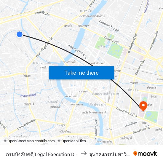 กรมบังคับคดี;Legal Execution Department to จุฬาลงกรณ์มหาวิทยาลัย map