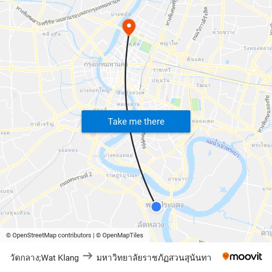 วัดกลาง;Wat Klang to มหาวิทยาลัยราชภัฏสวนสุนันทา map