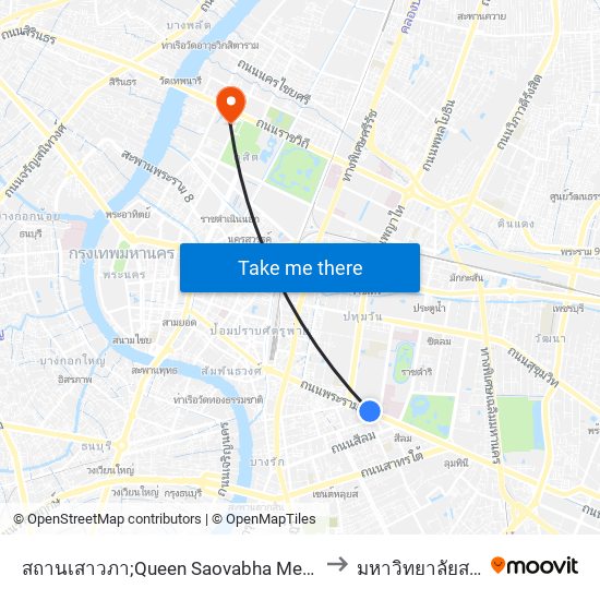 สถานเสาวภา;Queen Saovabha Memorial Institute to มหาวิทยาลัยสวนดุสิต map