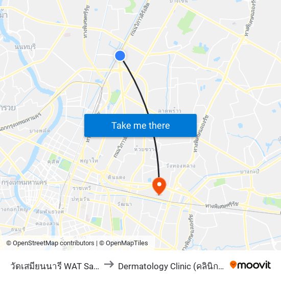 วัดเสมียนนารี WAT Samian Nari to Dermatology Clinic (คลินิกโรคผิวหนัง) map