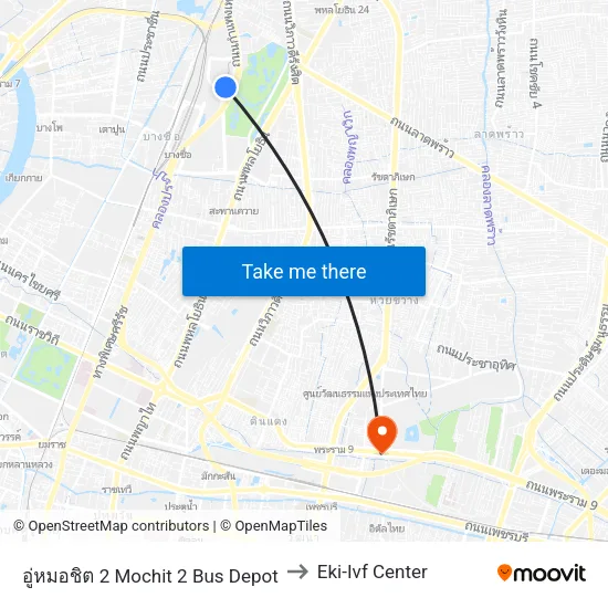 Mochit 2 Bus Depot to Eki-IVF Center map