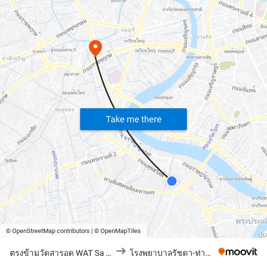 ตรงข้ามวัดสารอด WAT Sa Rot to โรงพยาบาลรัชดา-ท่าพระ map