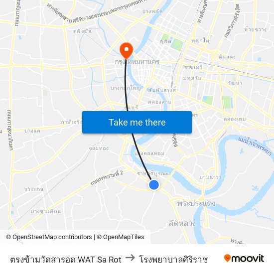 ตรงข้ามวัดสารอด WAT Sa Rot to โรงพยาบาลศิริราช map