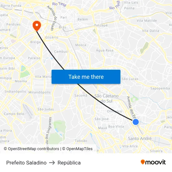 Prefeito Saladino to República map