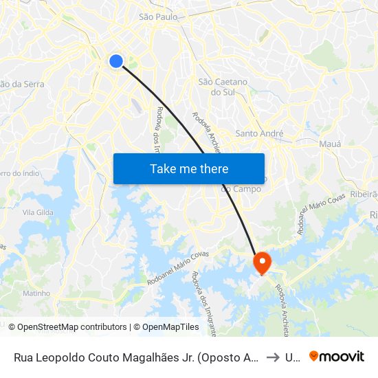 Rua Leopoldo Couto Magalhães Jr. (Oposto Ao Nº 275) to UPA map