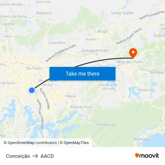 Conceição to AACD map