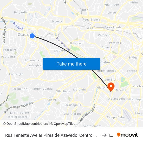 Rua Tenente Avelar Pires de Azevedo, Centro, Osasco - São Paulo, 06013, Brasil - Centro, Osasco to Insper map