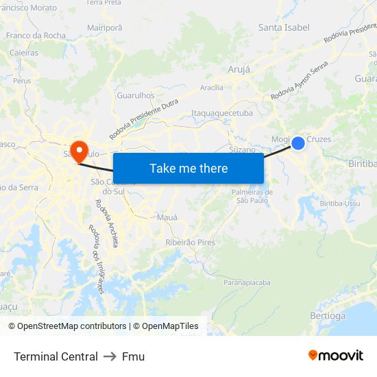 Terminal Central to Fmu map