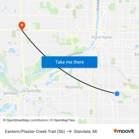 Eastern/Plaster Creek Trail (Sb) to Standale, MI map