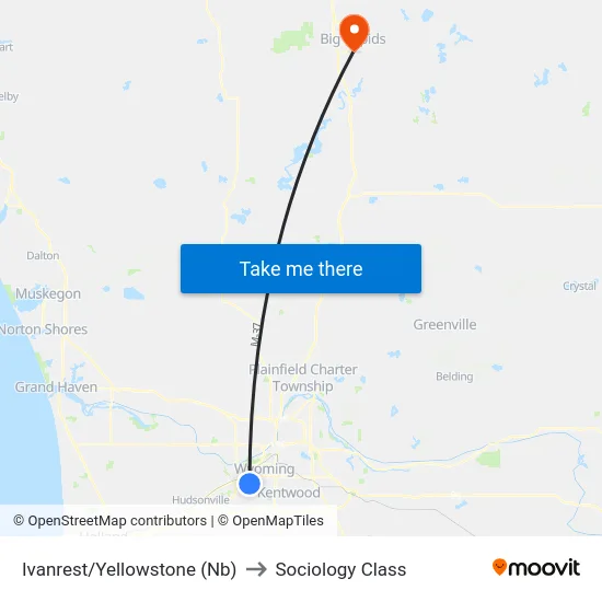 Ivanrest/Yellowstone (Nb) to Sociology Class map