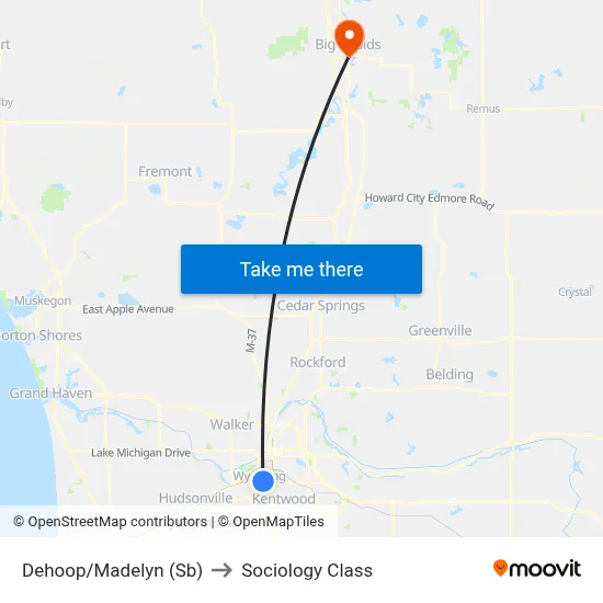 Dehoop/Madelyn (Sb) to Sociology Class map