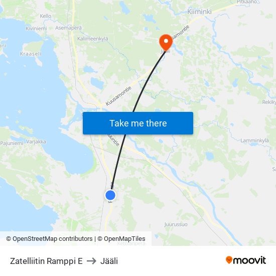 Zatelliitin Ramppi E to Jääli map