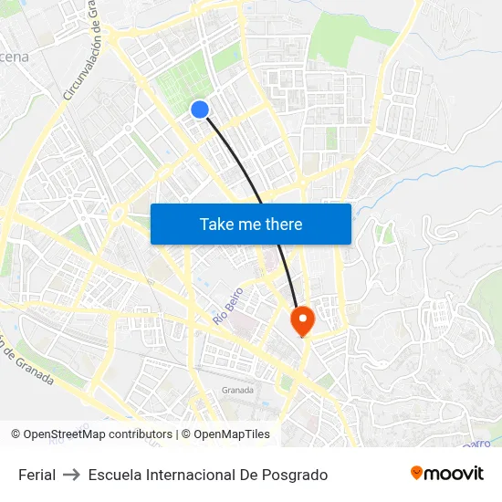 Ferial to Escuela Internacional De Posgrado map