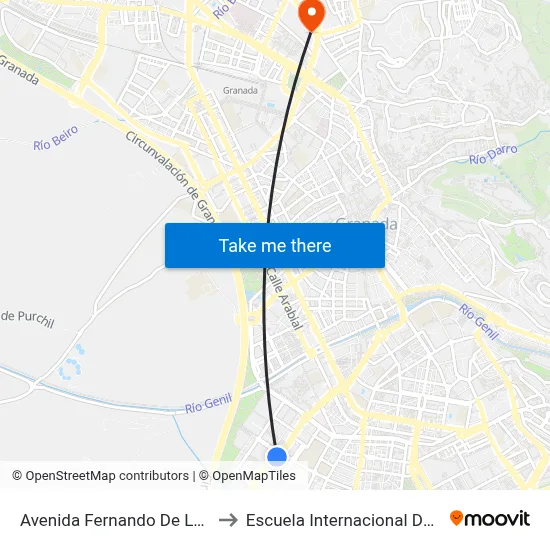 Avenida Fernando De Los Rios, 24 to Escuela Internacional De Posgrado map
