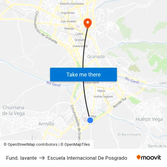 Fund. Iavante to Escuela Internacional De Posgrado map