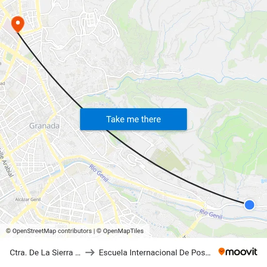 Ctra. De La Sierra 152 to Escuela Internacional De Posgrado map