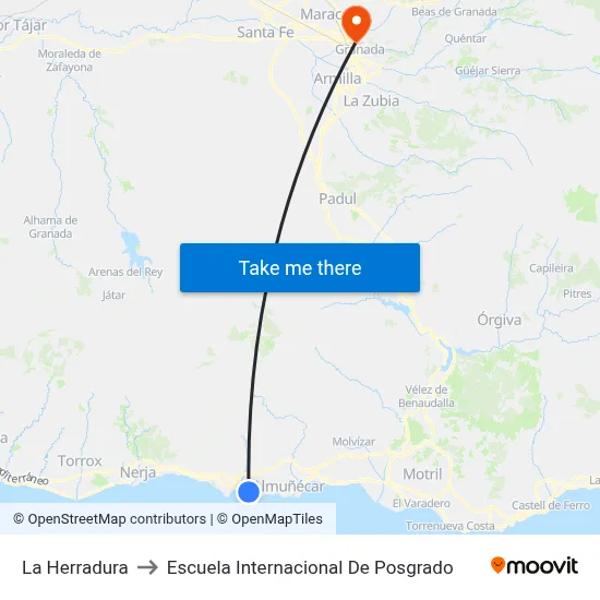 La Herradura to Escuela Internacional De Posgrado map