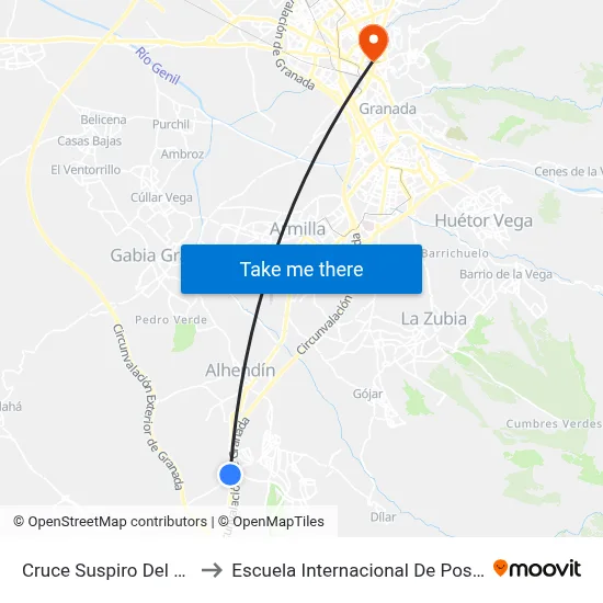 Cruce Suspiro Del Moro to Escuela Internacional De Posgrado map