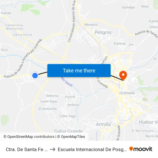 Ctra. De Santa Fe 6 V to Escuela Internacional De Posgrado map