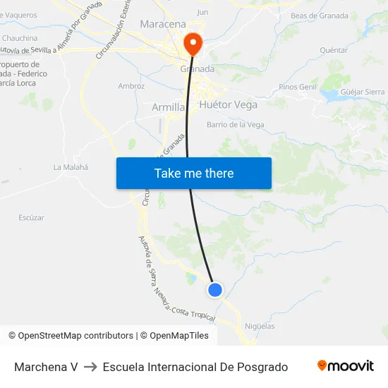 Marchena V to Escuela Internacional De Posgrado map