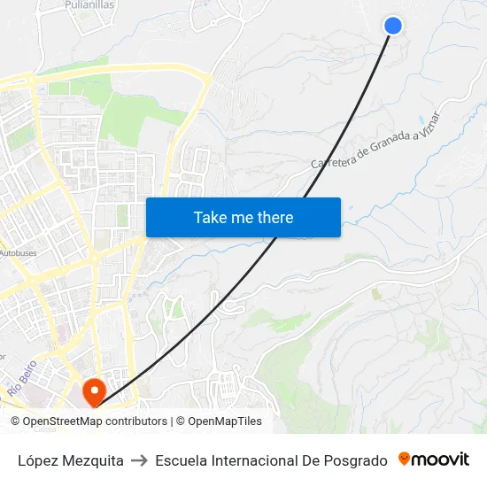 López Mezquita to Escuela Internacional De Posgrado map
