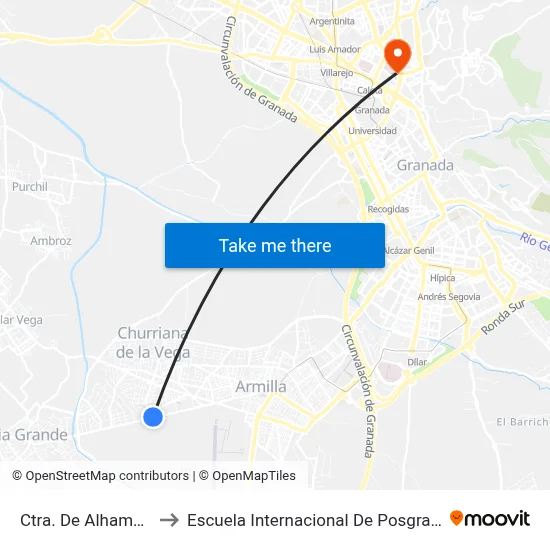 Ctra. De Alhama 5 to Escuela Internacional De Posgrado map