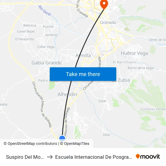 Suspiro Del Moro to Escuela Internacional De Posgrado map
