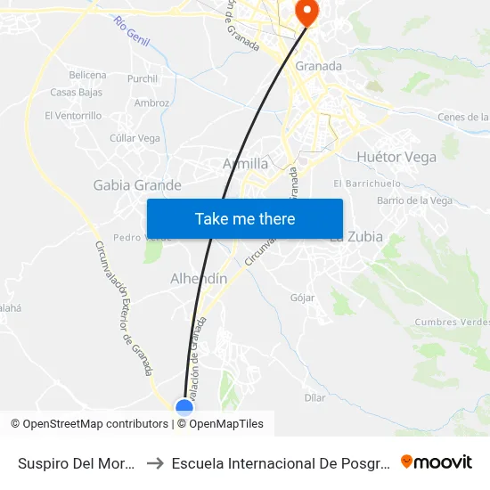 Suspiro Del Moro V to Escuela Internacional De Posgrado map