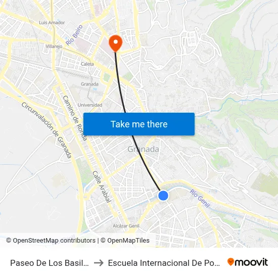 Paseo De Los Basilios V to Escuela Internacional De Posgrado map