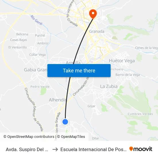 Avda. Suspiro Del Moro to Escuela Internacional De Posgrado map
