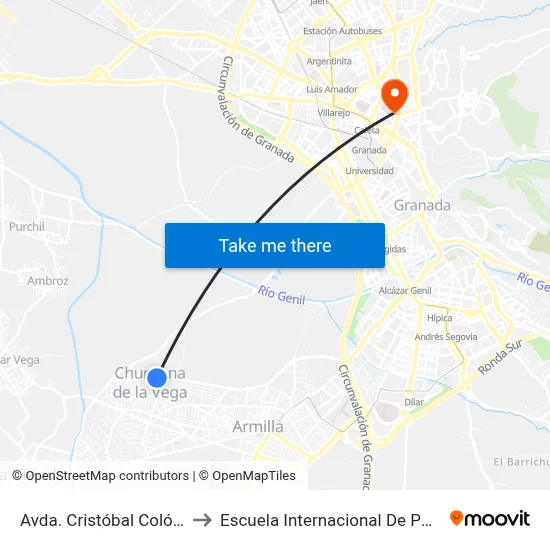 Avda. Cristóbal Colón 5. V to Escuela Internacional De Posgrado map