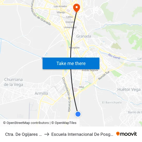 Ctra. De Ogijares 4 V to Escuela Internacional De Posgrado map