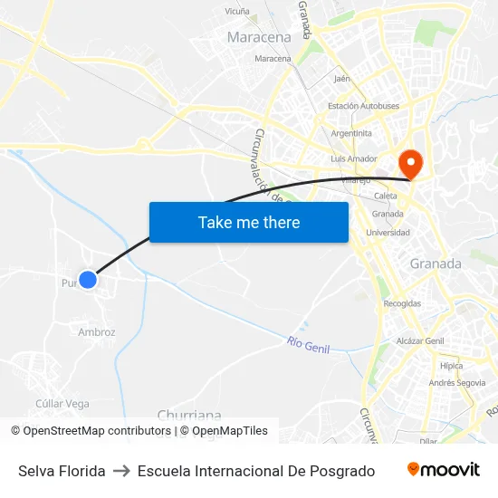 Selva Florida to Escuela Internacional De Posgrado map