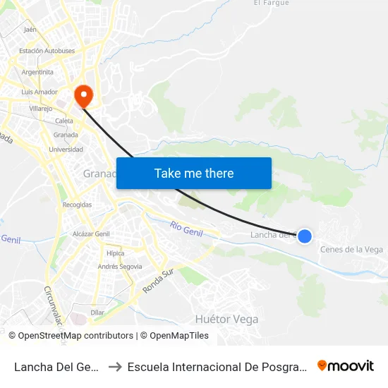 Lancha Del Genil to Escuela Internacional De Posgrado map