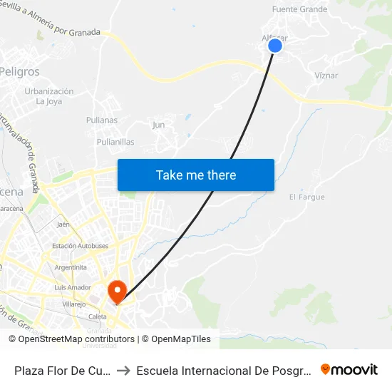 Plaza Flor De Cuba to Escuela Internacional De Posgrado map