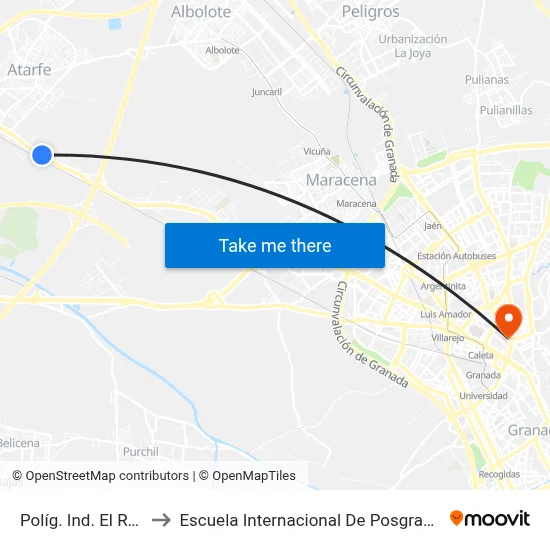 Políg. Ind. El Rey to Escuela Internacional De Posgrado map