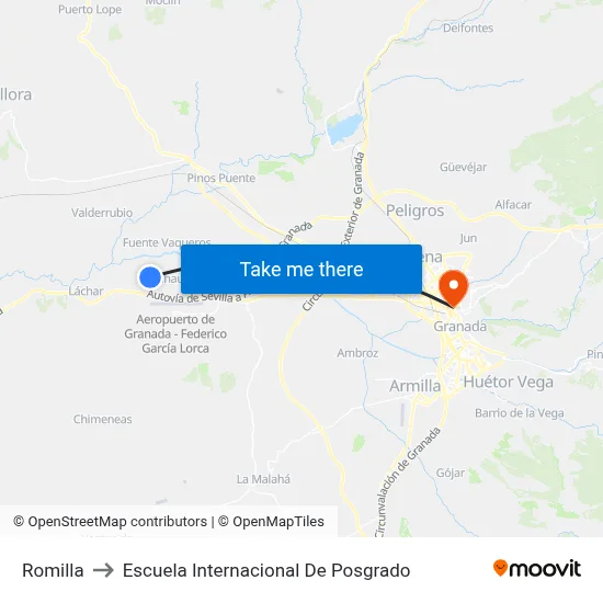 Romilla to Escuela Internacional De Posgrado map