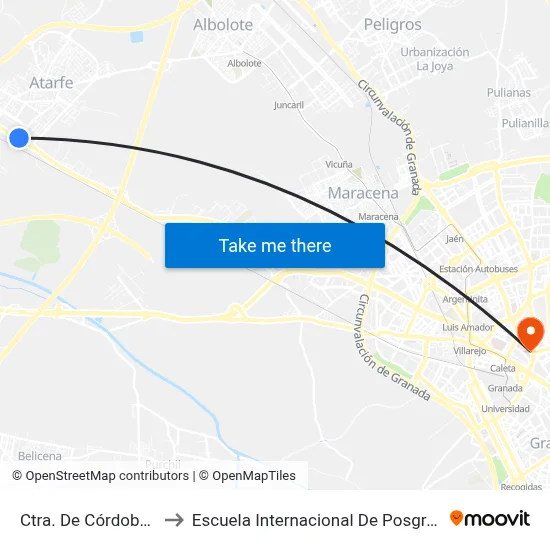 Ctra. De Córdoba V to Escuela Internacional De Posgrado map