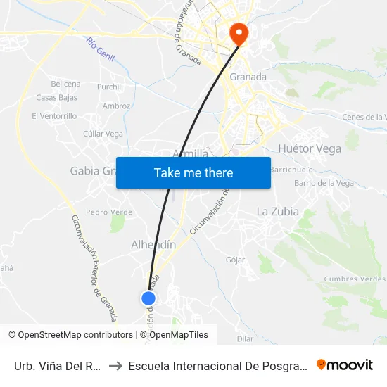 Urb. Viña Del Rey to Escuela Internacional De Posgrado map